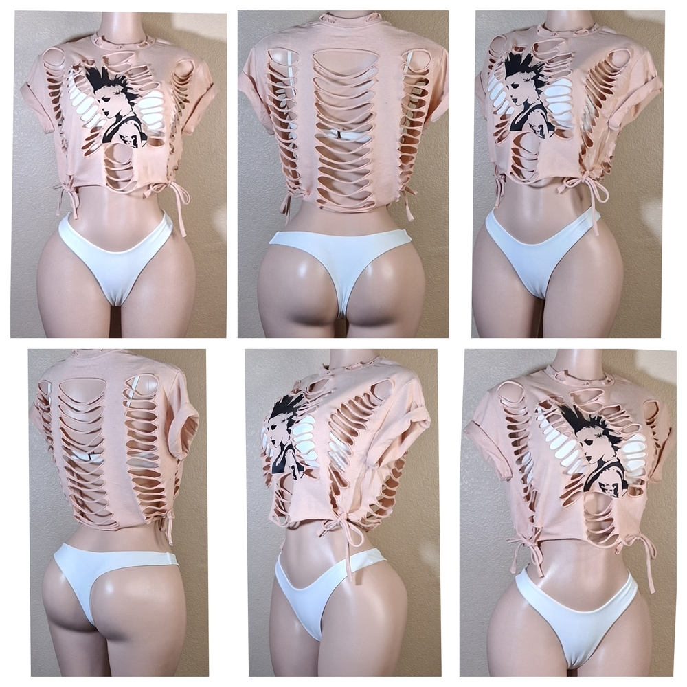 Custom Pink Punk  Tshirt